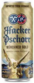 Пиво Hacker-Pschorr Munchner Gold in can, 0.5 л