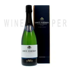Игристое вино Conte Federico Riserva Brut, Trento DOC, gift box 0.75 л