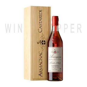 Арманьяк Castarede Armagnac AOC wooden box 1963 0.7 л