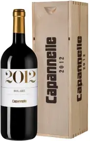 Вино Capannelle Solare Vino da Tavola di Toscana Rosso IGT Sangiovese wooden box, 2012, 1.5 л