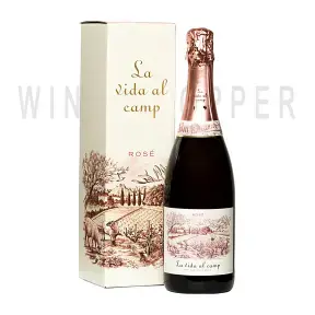 Игристое вино La Vida al Camp, Cava Brut Rose, 2017, gift box 2017 0.75 л