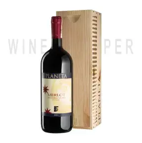Вино Planeta, Merlot Sito dell'Ulmo, 2010, wooden box 2010 1.5 л