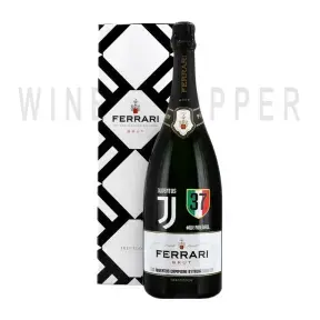 Игристое вино Ferrari, Brut Juventus Edition, Trento DOC, gift box 1.5 л