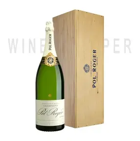 Шампанское Pol Roger, Brut Reserve, wooden box 3 л