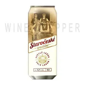 Пиво Staroceske tradicni, in can 0.5 л
