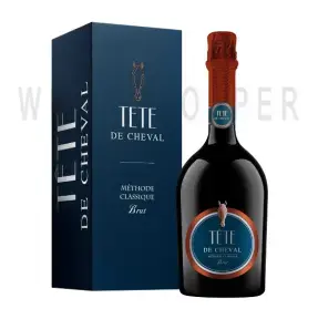 Игристое вино Tete de Cheval Brut, gift box 0.75 л