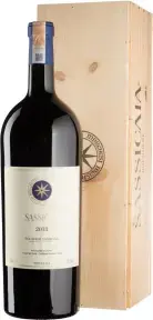 Вино Sassicaia, 2018, wooden box, 3 л