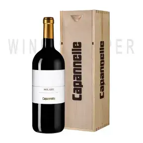Вино Capannelle Solare Vino da Tavola di Toscana Rosso IGT Sangiovese wooden box, 2014, 1.5 л
