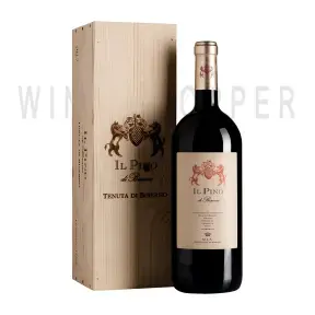 Вино Il Pino di Biserno Toscana IGT 2018 wooden box 1.5 л
