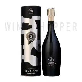 Шампанское Soutiran, Grand Cru Brut Millesime, Champagne AOC, 2012, in tube, 0.75 л