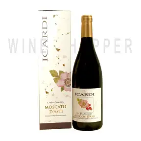 Вино Icardi La Rosa Selvatica Moscato d'Asti DOCG 2020 gift box 0.75 л