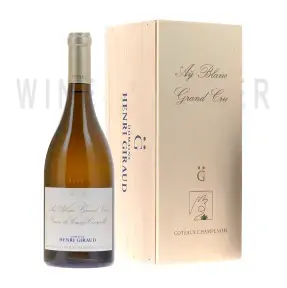 Вино Henri Giraud Cuve de Croix Courcelles Ay Blanc Grand Cru Coteaux Champenois 2014 in gift box 0.75 л