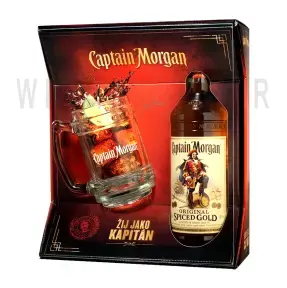 Ром Captain Morgan Spiced Gold gift box with mug 0.7 л