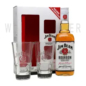  Набор Jim Beam gift box with 2 glasses 0.7 л