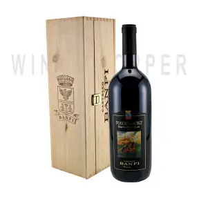 Вино Banfi Poggio all'Oro Brunello di Montalcino Riserva DOCG 2015 wooden box 1.5 л