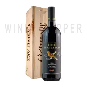 Вино Castellare di Castellina I Sodi di San Niccolo Toscana IGT wooden box 2017 0.75 л
