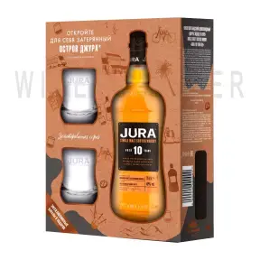  Набор Isle Of Jura 10 Years Old gift box with 2 glasses 0.7 л