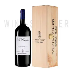 Вино Domini Veneti Valpolicella Classico Superiore DOC La Casetta wooden box 2018 1.5 л