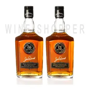 Виски Jack Daniels Old No. 7 Brand 70th & 75th Anniversary Set Sour Mash Whiskey gift box 0.75 л
