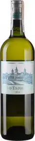 Вино Chateau Cos d'Estournel Blanc, Bordeaux AOC, 2018, 0.75 л