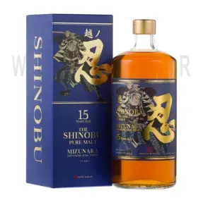 Виски Shinobu Pure Malt 15 Years Old Mizunara Japanese Oak Finish gift box 0.7 л