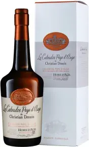 Кальвадос Christian Drouin Calvados Pays d'Auge Hors d'Age 18 Ans gift box 0.7 л