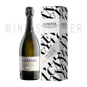 Игристое вино Canevel Prosecco Valdobbiadene Superiore DOCG Brut gift box 2020 0.75 л