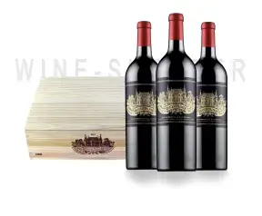 Вино Chateau Palmer wooden box 3 бут. 2016 0.75 л