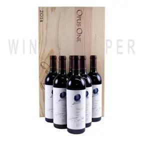 Вино Opus One OWC-оригинальный деревянный ящик на 6 бут. 2014 0.75 л