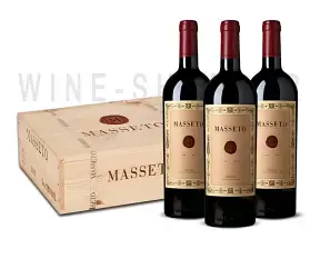 Вино Masseto, Toscana OWC-оригинальный деревянный ящик на 3 бут. 2014 0.75 л