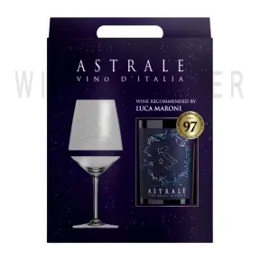 Вино Astrale Rosso in gift box with glass 0.75 л