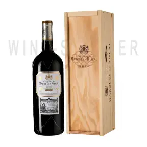 Вино Herederos del Marques de Riscal Reserva Rioja DOC wooden box 2017 1.5 л