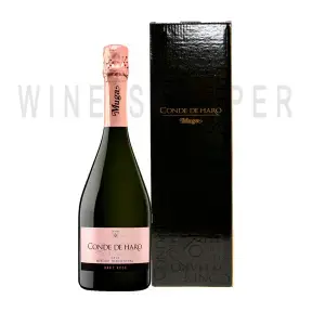 Игристое вино Muga Conde de Haro Brut Rose Rioja DOC 2019 gift box 0.75 л