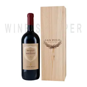 Вино San Polo Brunello di Montalcino DOCG 2017 wooden box 1.5 л