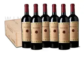 Вино Masseto Toscana wooden box 2002 0.75 л