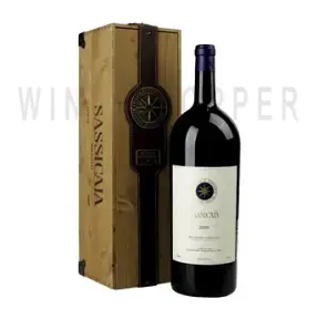 Вино Sassicaia wooden box 2009 1.5 л