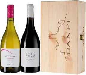 Набор Banfi La Pettegola & Stilnovo, wooden box, 0.75 л
