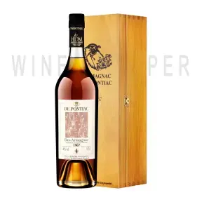 Арманьяк De Pontiac Vintage Bas-Armagnac AOC 1967 wooden box 0.7 л