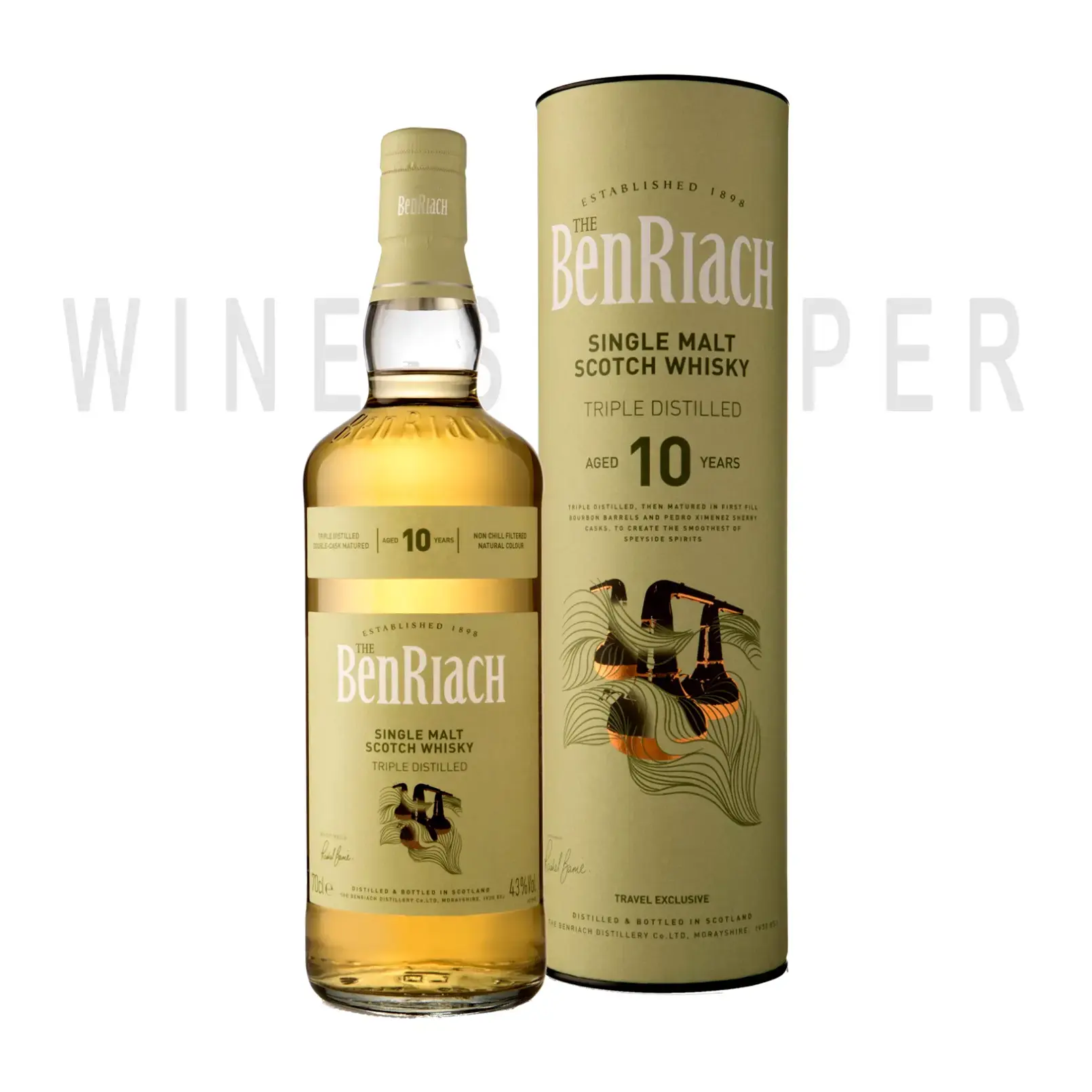 Виски Benriach Triple Distilled 10 Years Old in tube 0.7 л