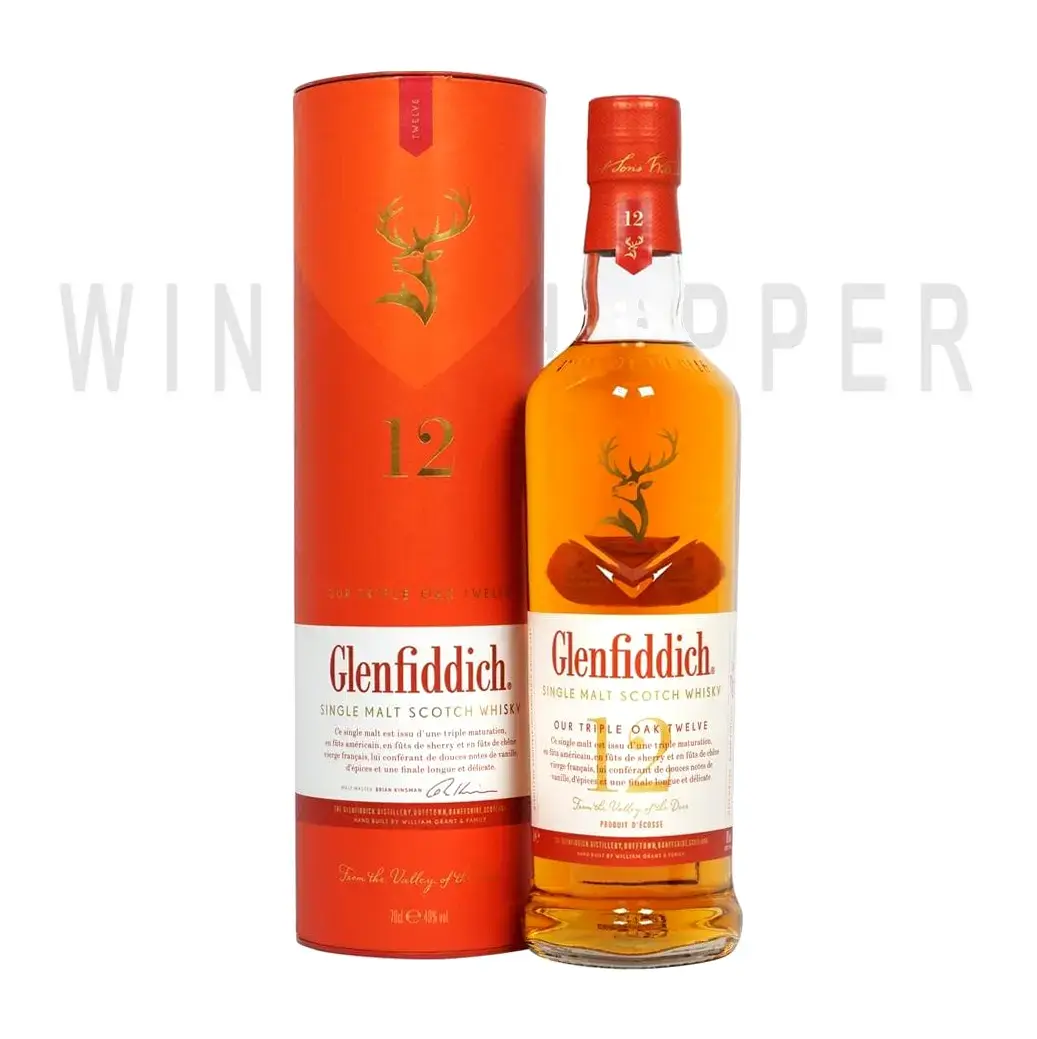Виски Glenfiddich 12 Years Old Triple Oak in tube 0.7 л