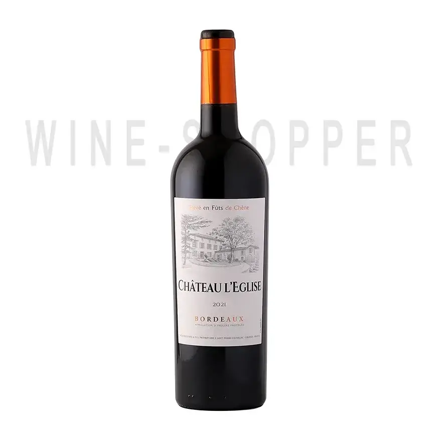 Вино Chateau l'Eglise Bordeaux AOC 2021 0.75 л