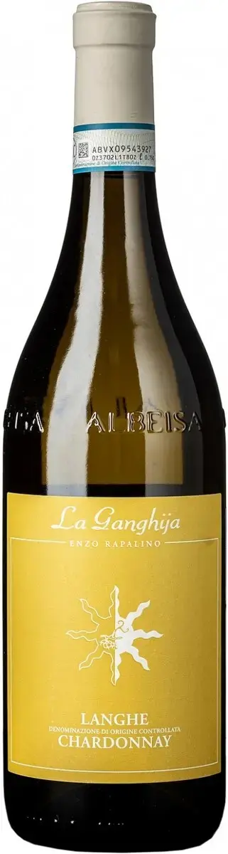 Вино La Ganghija Langhe DOC Chardonnay 2020, 0,75 л