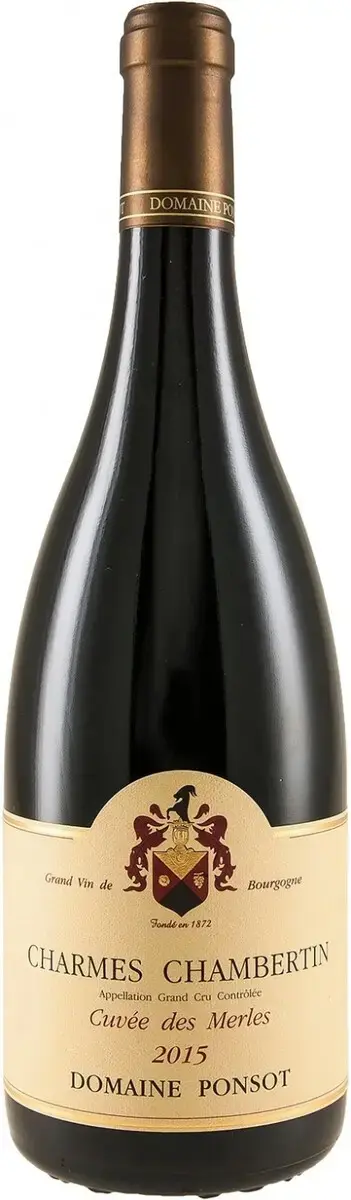 Вино Domaine Ponsot Charmes Chambertin Grand Cru Cuvee des Merles AOC, 2015, 0.75 