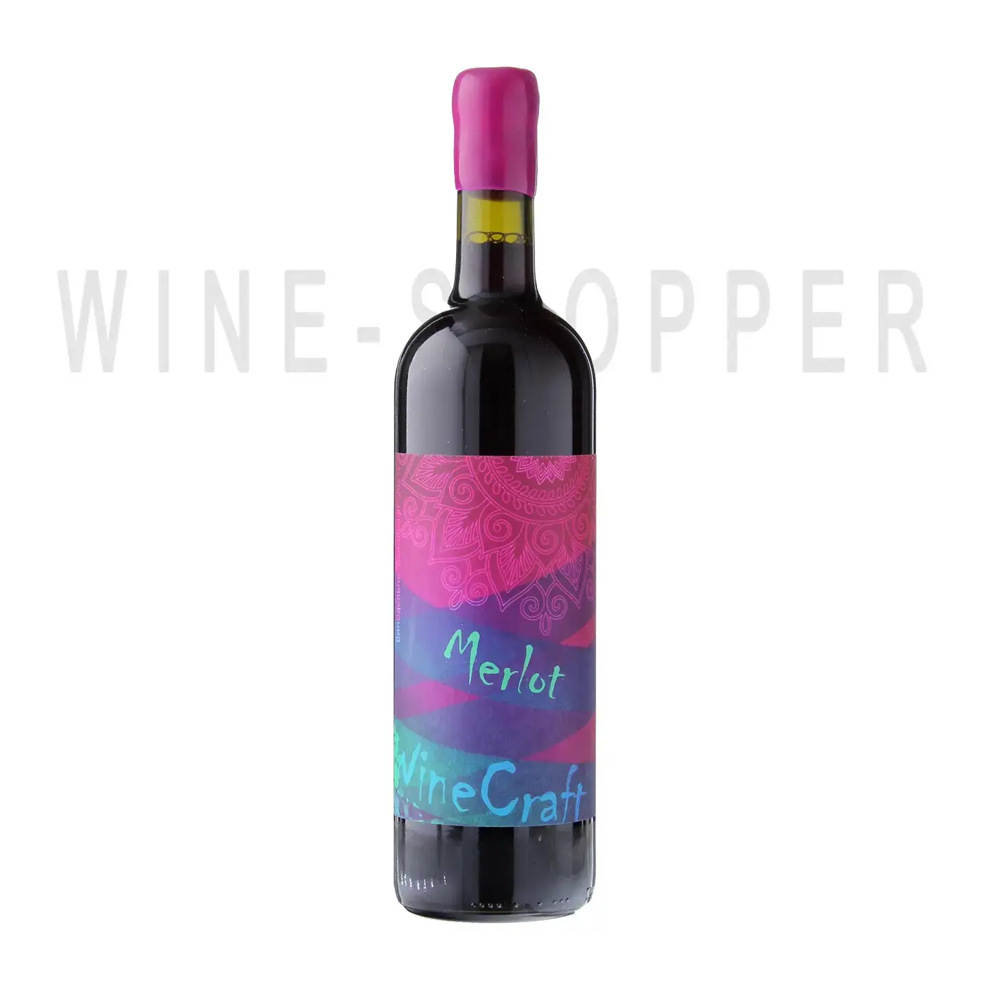 Вино Winecraft Merlot Red Label 2021 0.75 л