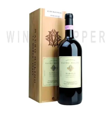Вино Mauro Molino Barolo Gallinotto DOCG 2018 wooden box 1.5 л