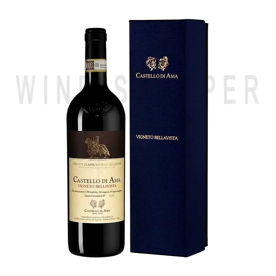 Вино Castello di Ama Chianti Classico Gran Selezione Vigneto Bellavista 2013 gift box 0.75 л
