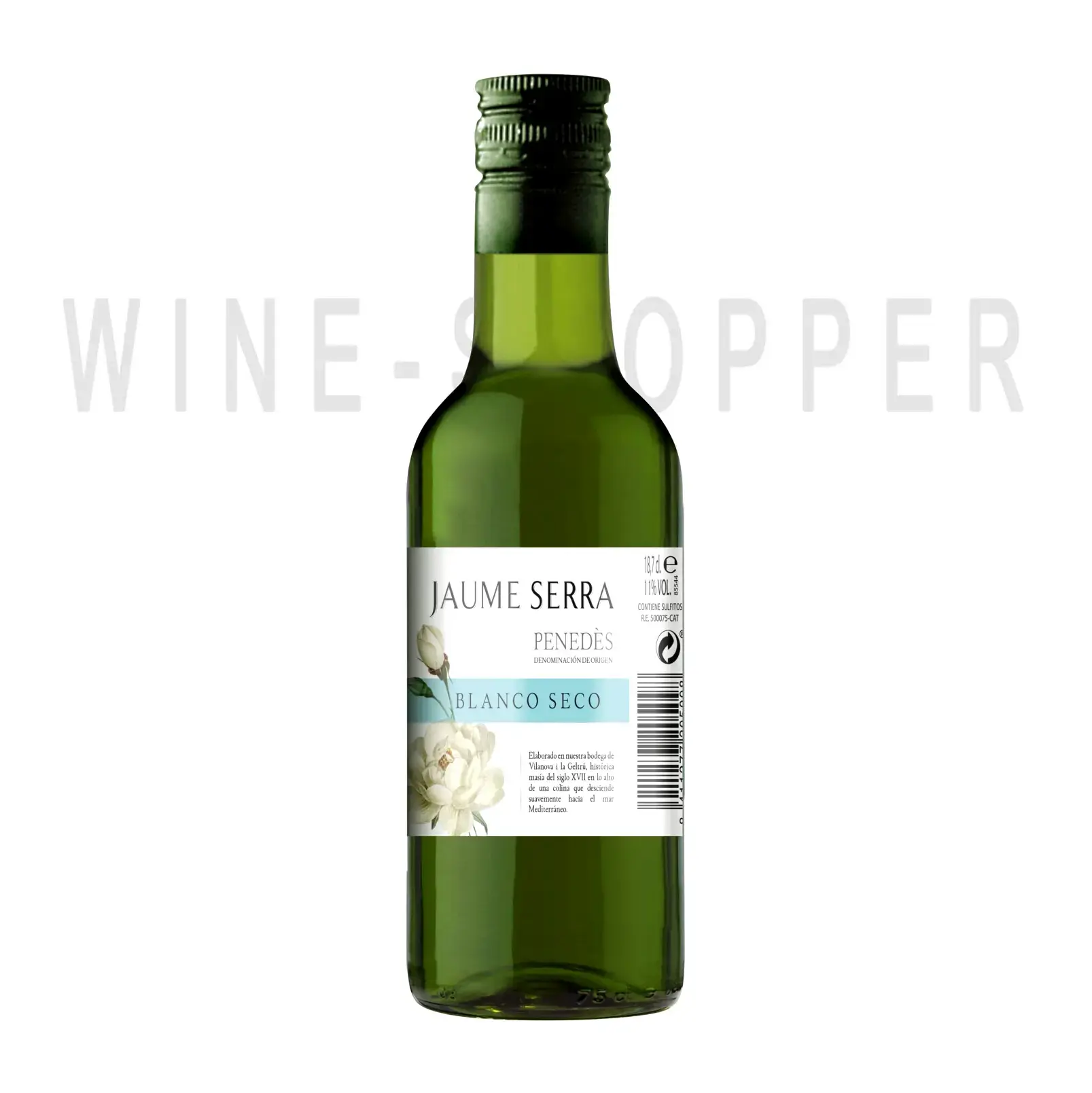 Вино Jaume Serra Blanco Seco Penedes DO 2021 0.187 л