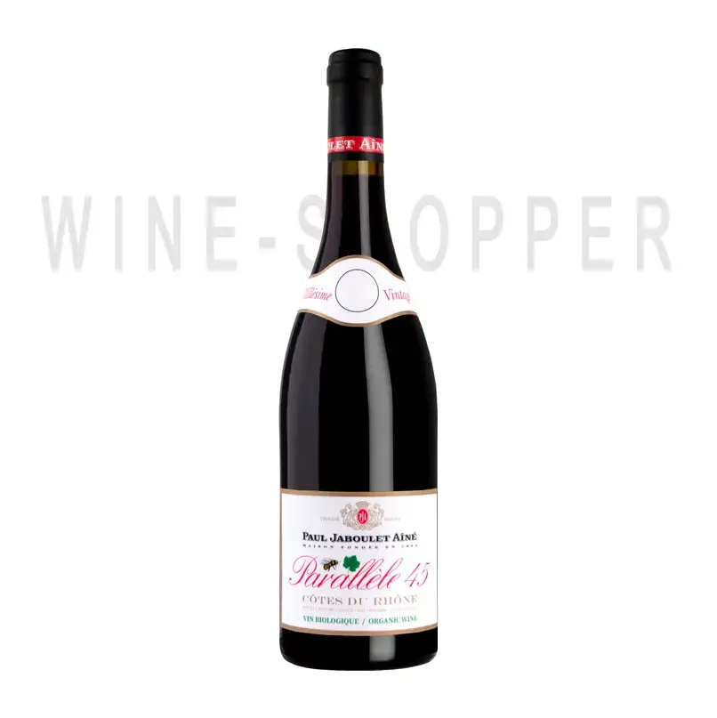 Вино Paul Jaboulet Aine Parallele 45 Rouge BIO Cotes du Rhone AOC 2020 0.75 л