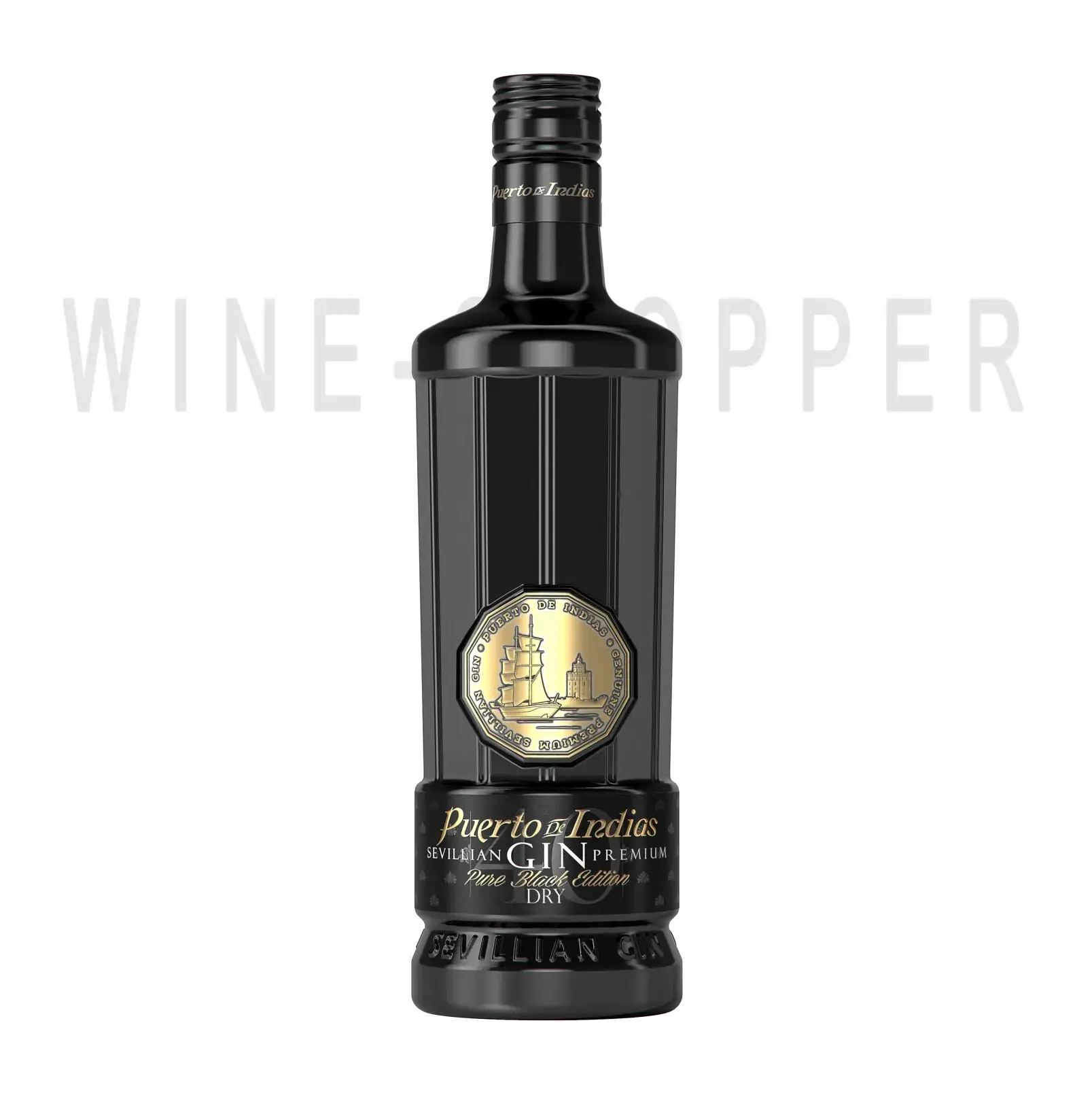 Джин Puerto de Indias Pure Black Edition Dry 0.7 л