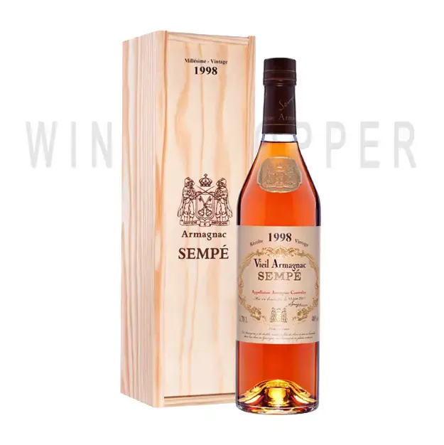 Арманьяк Sempe Vieil Armagnac gift box 1998 0.7 л